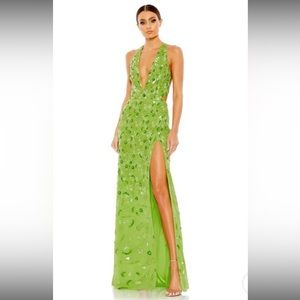 EMBELISHED STRAPPY CUT OUT GOWN!! MacDuggal Brand New with Tags Size 4